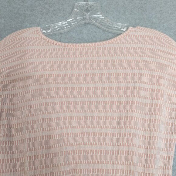 Caution To The Wind S Crop Ruffle Flitted Top Peach Cream Frilly Wrap Front Ivor - Picture 8 of 9